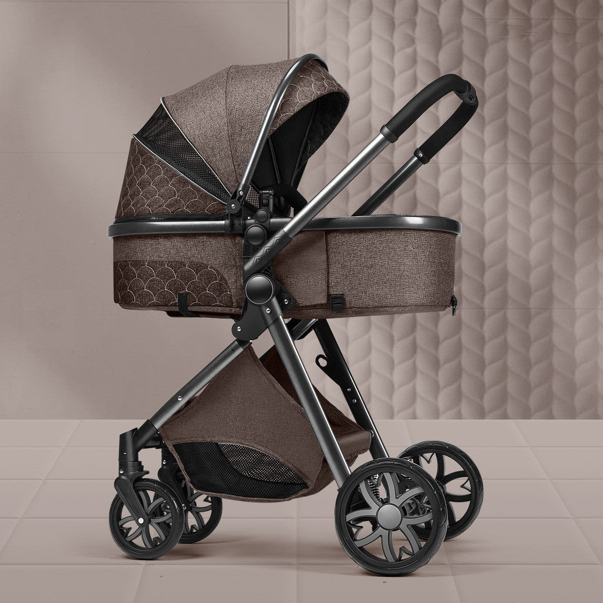 Newborn Baby Stroller - Lightweight Folding Two Way Shock Absorbing